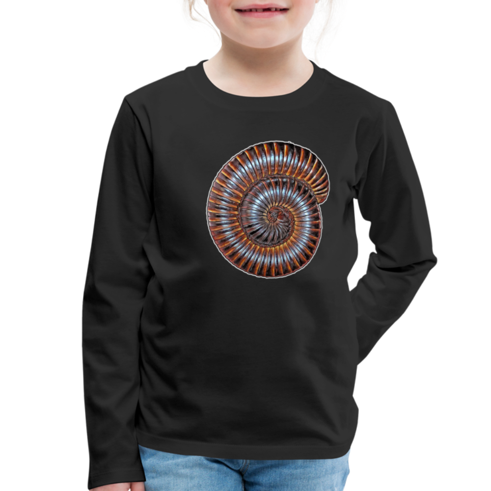 Kinder Longsleeve Archispirostreptus gigas - Schwarz