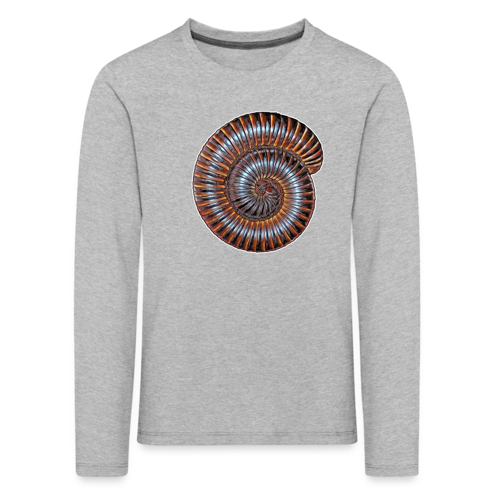 Kinder Longsleeve Archispirostreptus gigas - Grau meliert