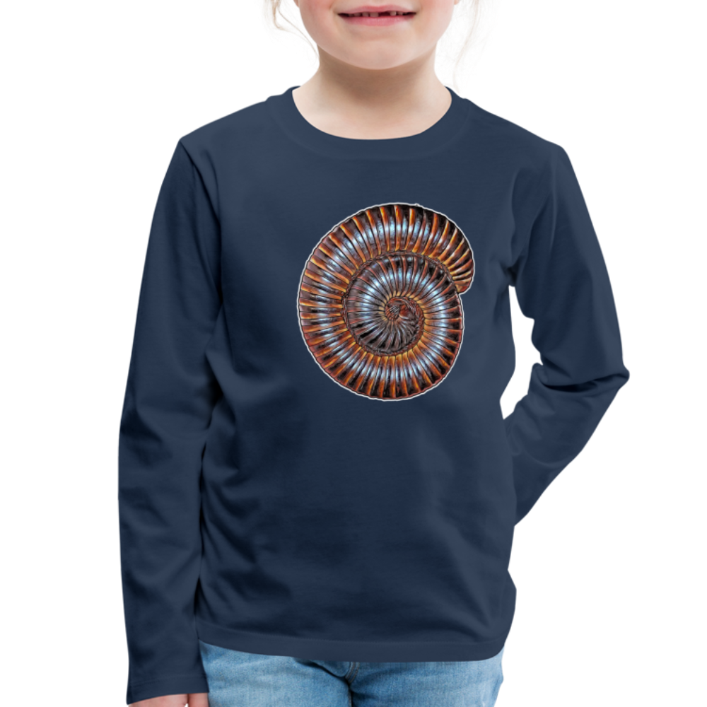 Kinder Longsleeve Archispirostreptus gigas - Navy