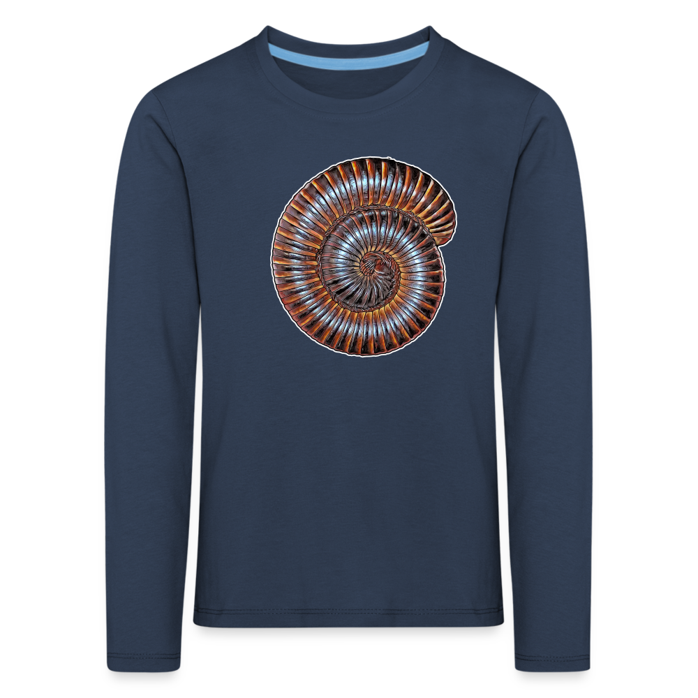Kinder Longsleeve Archispirostreptus gigas - Navy