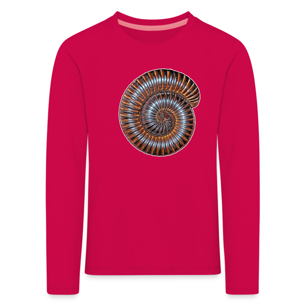 Kinder Longsleeve Archispirostreptus gigas - dunkles Pink