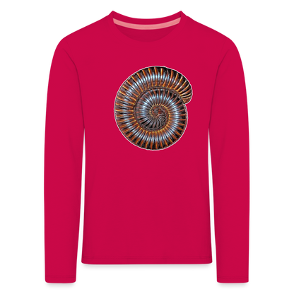 Kinder Longsleeve Archispirostreptus gigas - dunkles Pink