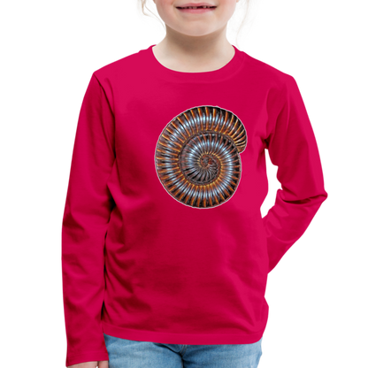 Kinder Longsleeve Archispirostreptus gigas - dunkles Pink