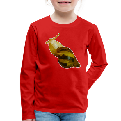 Kinder Longsleeve Achatina reticulata Low Poly - Rot