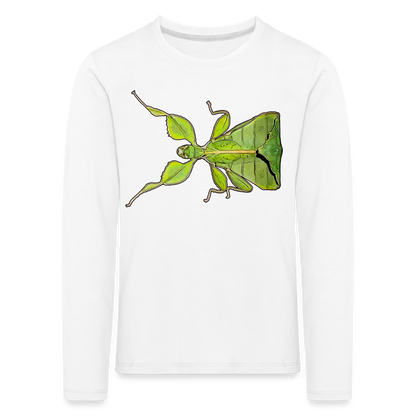 Kinder Longsleeve Phyllium philippinicum female - weiß
