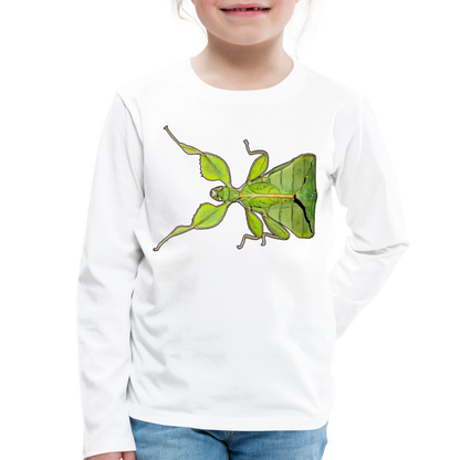 Kinder Longsleeve Phyllium philippinicum female - weiß
