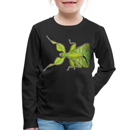 Kinder Longsleeve Phyllium philippinicum female - Schwarz