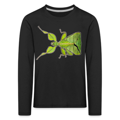 Kinder Longsleeve Phyllium philippinicum female - Schwarz