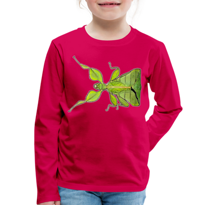 Kinder Longsleeve Phyllium philippinicum female - dunkles Pink