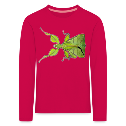Kinder Longsleeve Phyllium philippinicum female - dunkles Pink