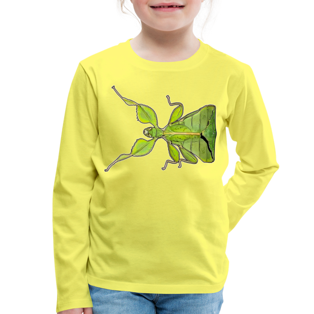 Kinder Longsleeve Phyllium philippinicum female - Gelb