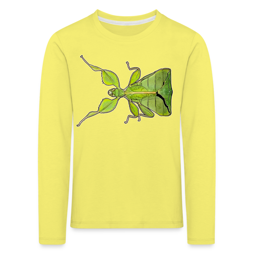 Kinder Longsleeve Phyllium philippinicum female - Gelb