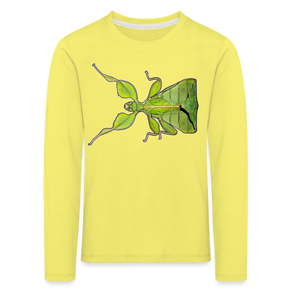 Kinder Longsleeve Phyllium philippinicum female - Gelb