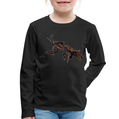 Kinder Longsleeve Phyllocrania paradoxa female 2 - Schwarz