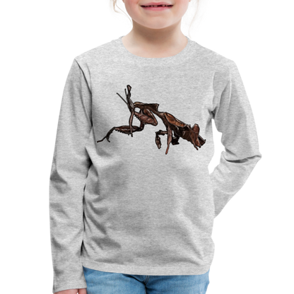 Kinder Longsleeve Phyllocrania paradoxa female 2 - Grau meliert