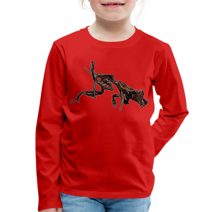 Kinder Longsleeve Phyllocrania paradoxa female 2 - Rot