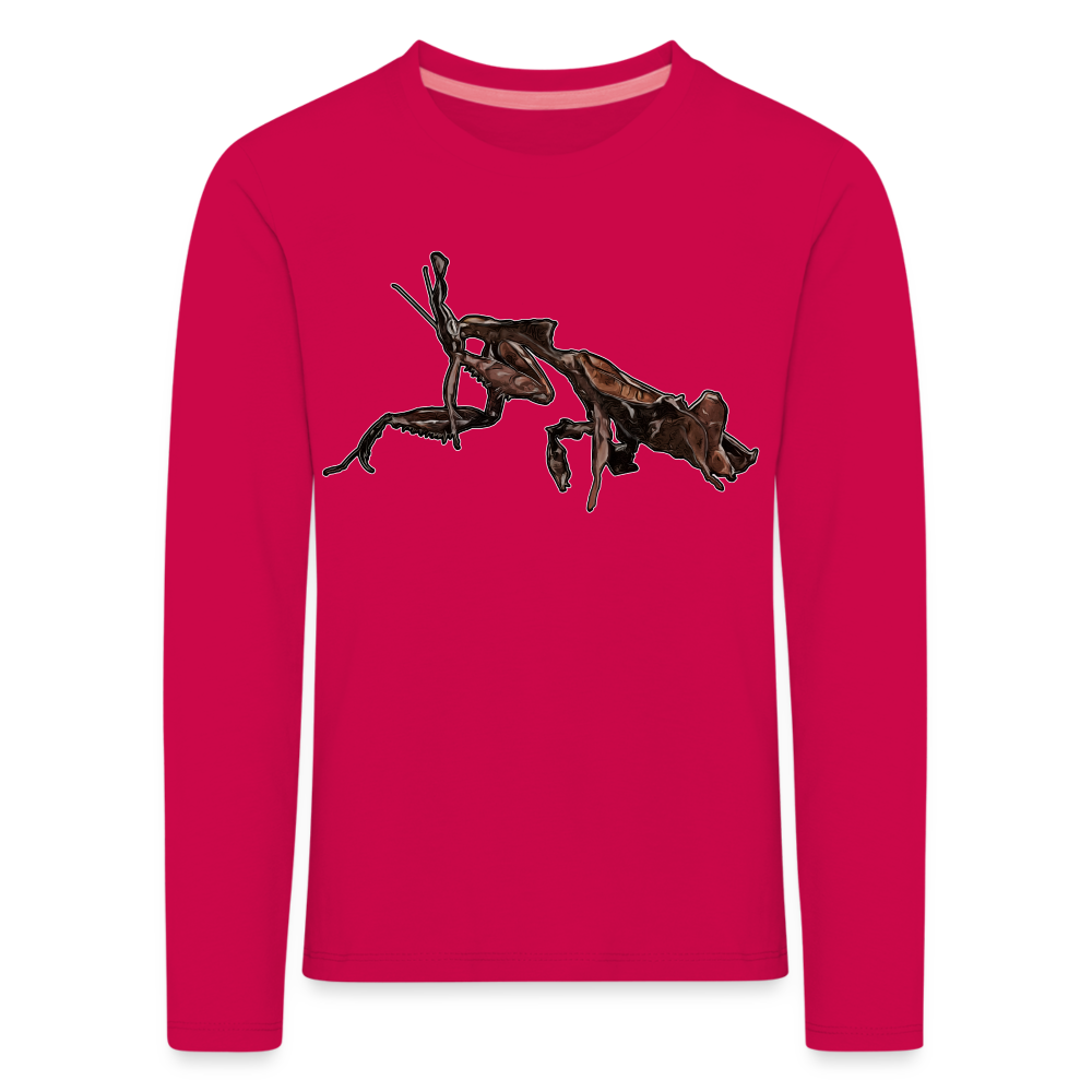 Kinder Longsleeve Phyllocrania paradoxa female 2 - dunkles Pink
