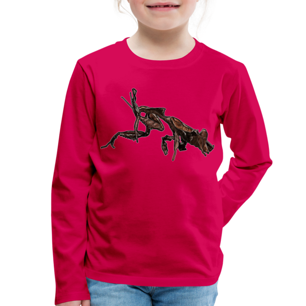 Kinder Longsleeve Phyllocrania paradoxa female 2 - dunkles Pink