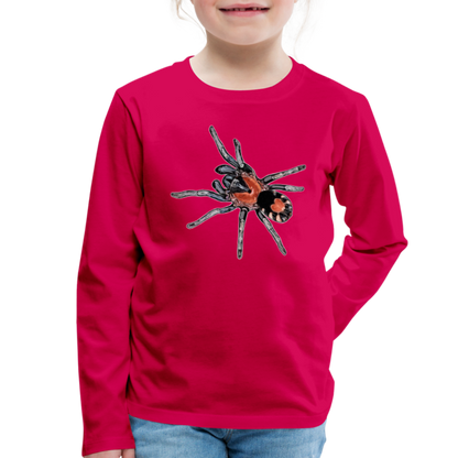 Kinder Longsleeve Cyriocosmus elegans - dunkles Pink