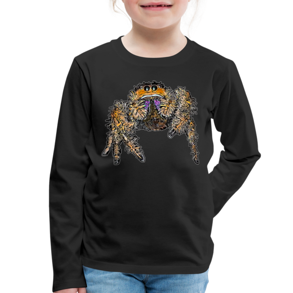 Kinder Longsleeve Phidippus regius Everglades female - Schwarz