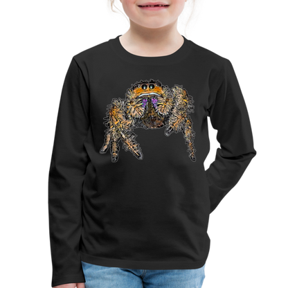 Kinder Longsleeve Phidippus regius Everglades female - Schwarz