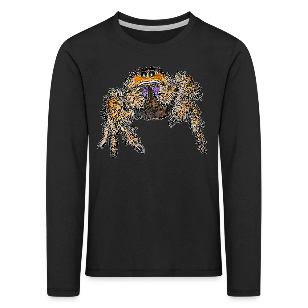 Kinder Longsleeve Phidippus regius Everglades female - Schwarz
