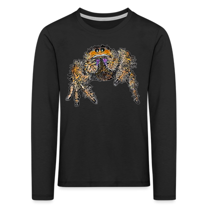 Kinder Longsleeve Phidippus regius Everglades female - Schwarz