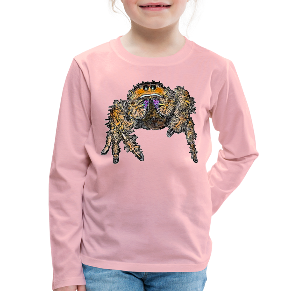 Kinder Longsleeve Phidippus regius Everglades female - Hellrosa