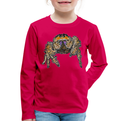 Kinder Longsleeve Phidippus regius Everglades female - dunkles Pink