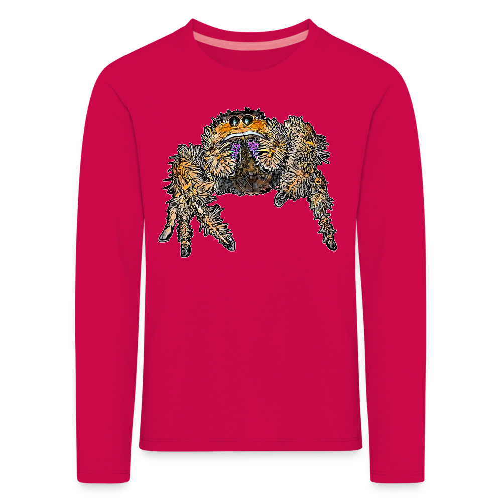 Kinder Longsleeve Phidippus regius Everglades female - dunkles Pink