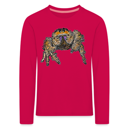 Kinder Longsleeve Phidippus regius Everglades female - dunkles Pink