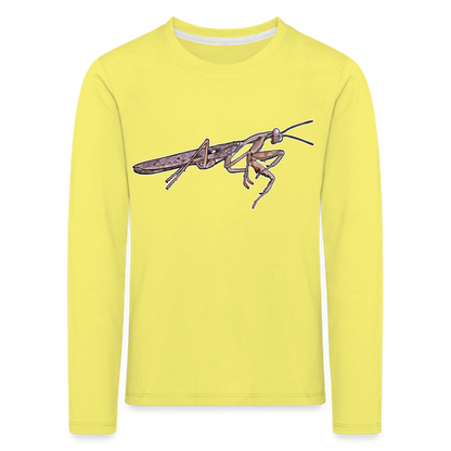 Kinder Longsleeve Rhombodera kirbyi male - Gelb