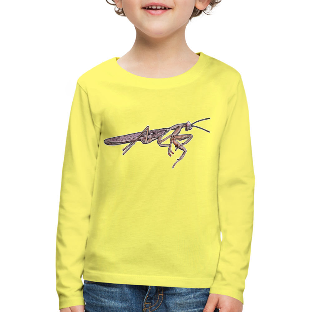 Kinder Longsleeve Rhombodera kirbyi male - Gelb