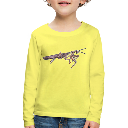Kinder Longsleeve Rhombodera kirbyi male - Gelb