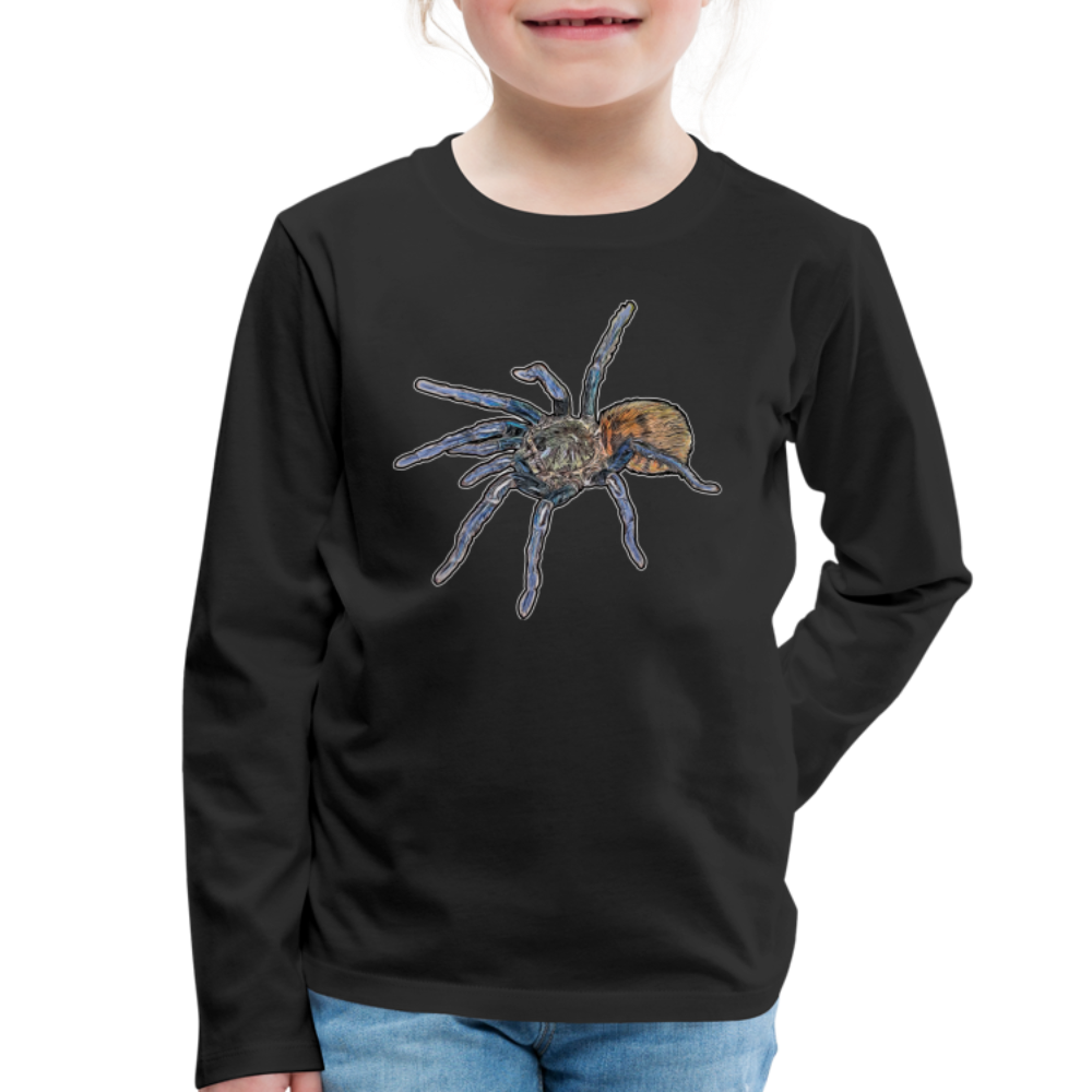 Kinder Longsleeve Chromatopelma cyaneopubescens - Schwarz