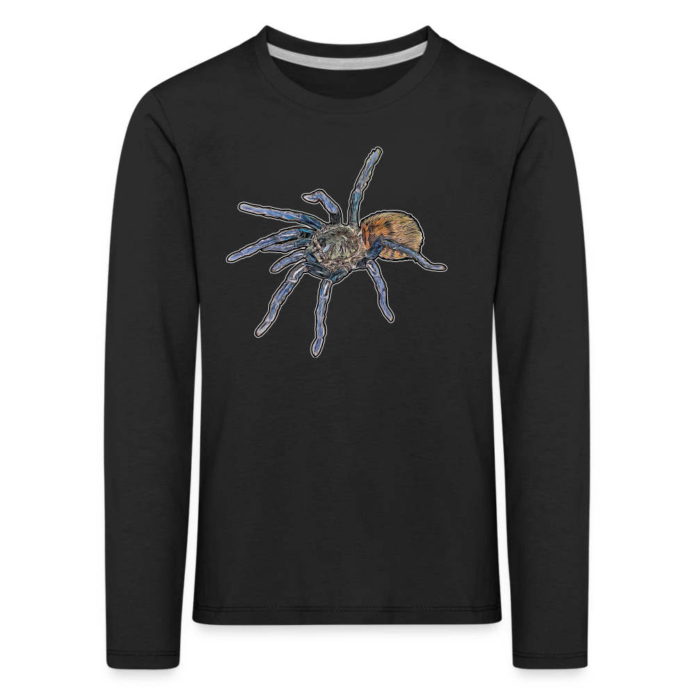 Kinder Longsleeve Chromatopelma cyaneopubescens - Schwarz
