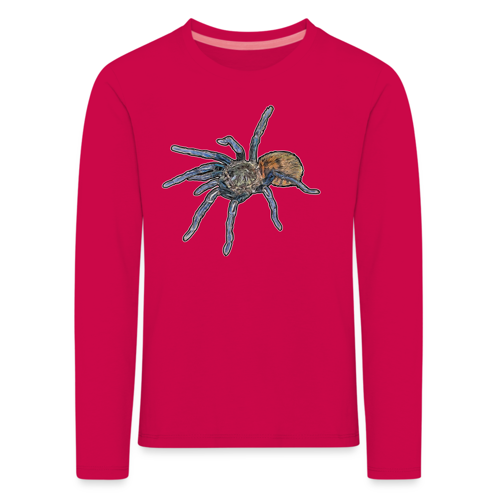 Kinder Longsleeve Chromatopelma cyaneopubescens - dunkles Pink