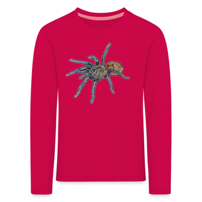 Kinder Longsleeve Chromatopelma cyaneopubescens - dunkles Pink