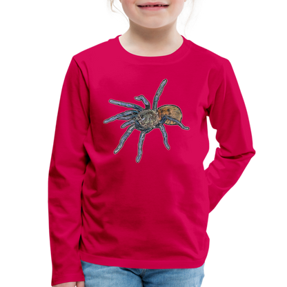 Kinder Longsleeve Chromatopelma cyaneopubescens - dunkles Pink