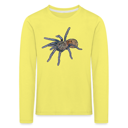 Kinder Longsleeve Chromatopelma cyaneopubescens - Gelb