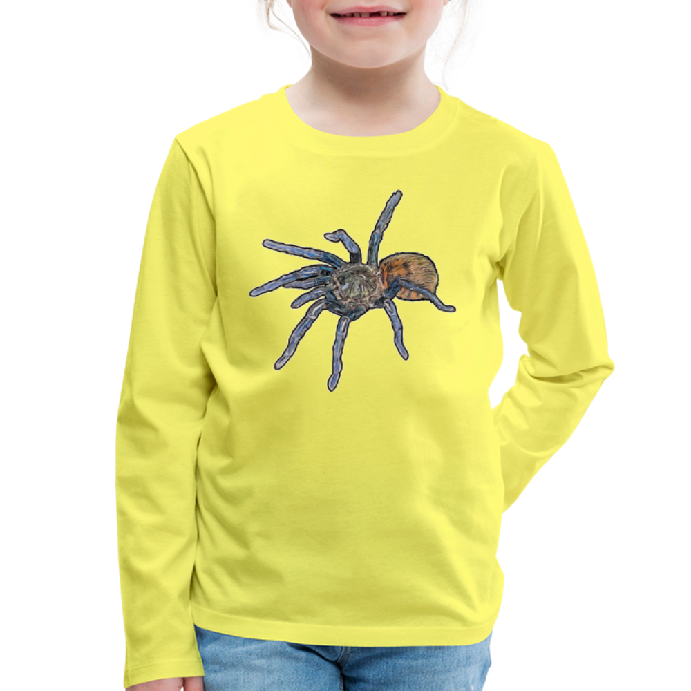 Kinder Longsleeve Chromatopelma cyaneopubescens - Gelb