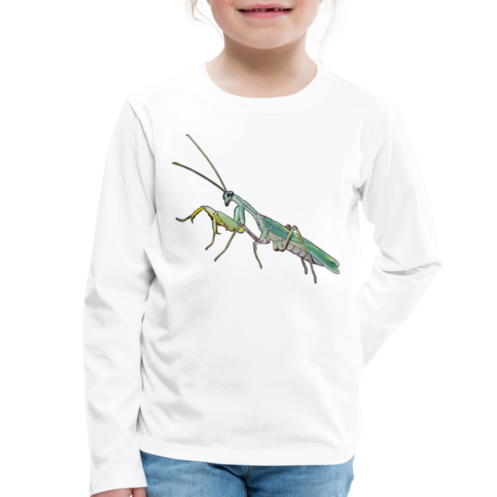 Kinder Longsleeve Sphodromantis lineola male - weiß
