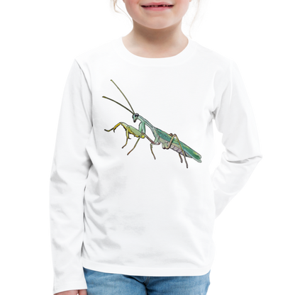 Kinder Longsleeve Sphodromantis lineola male - weiß