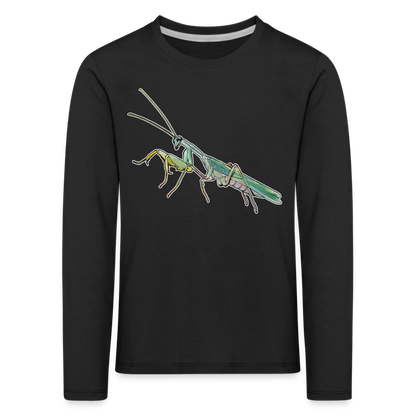 Kinder Longsleeve Sphodromantis lineola male - Schwarz