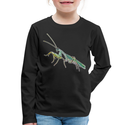 Kinder Longsleeve Sphodromantis lineola male - Schwarz