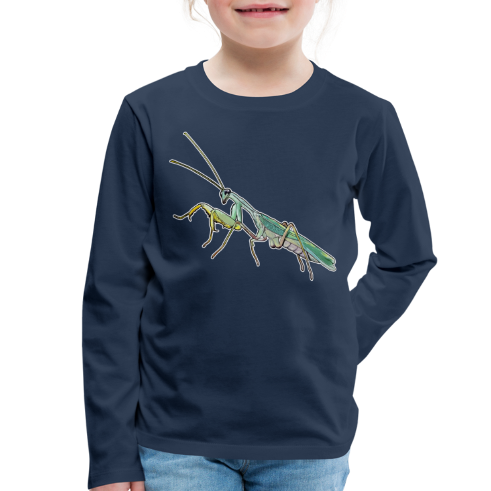 Kinder Longsleeve Sphodromantis lineola male - Navy