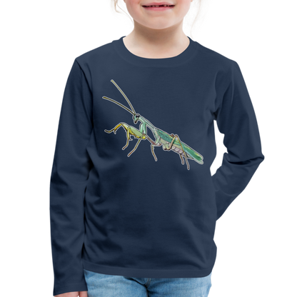 Kinder Longsleeve Sphodromantis lineola male - Navy