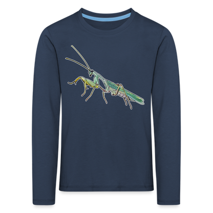 Kinder Longsleeve Sphodromantis lineola male - Navy
