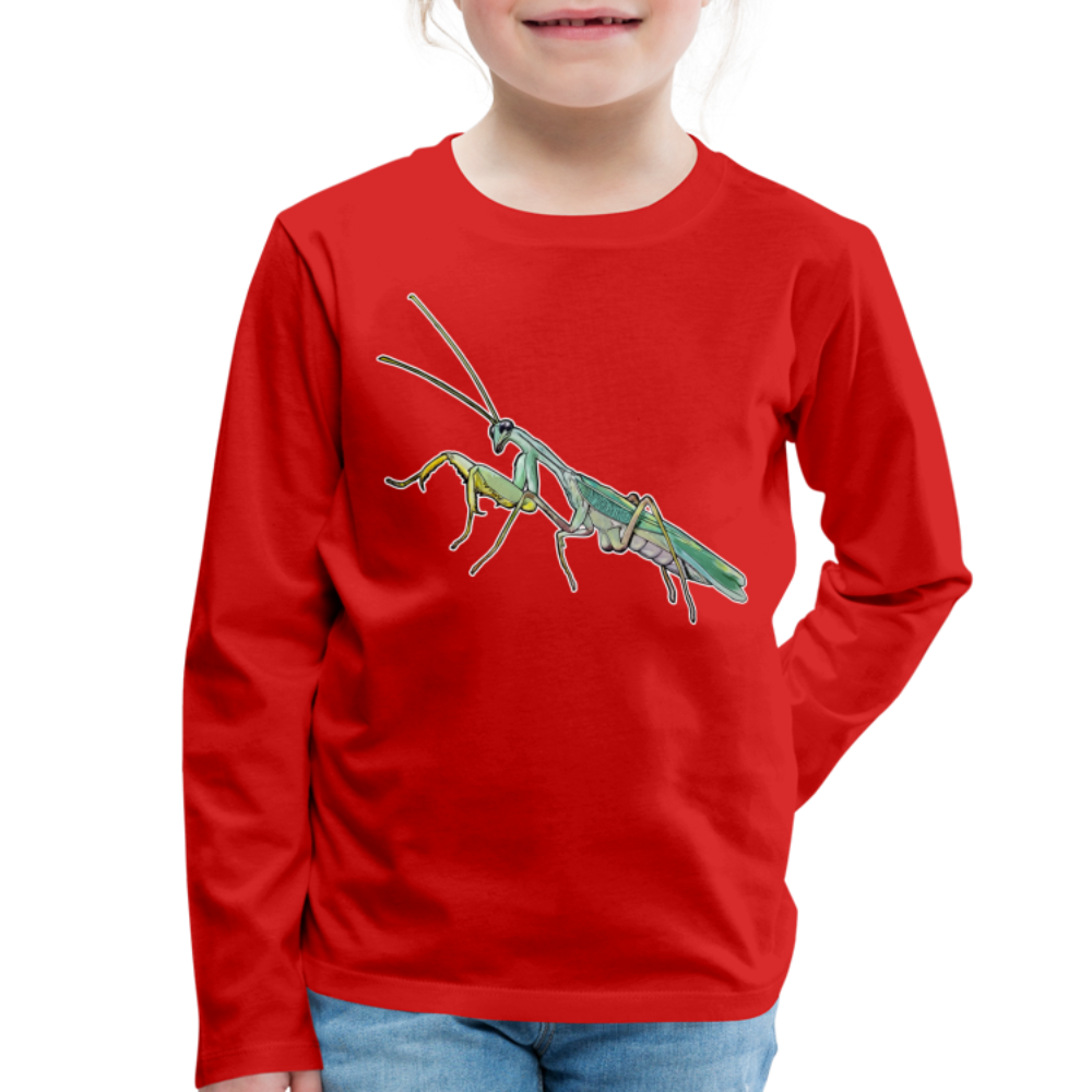 Kinder Longsleeve Sphodromantis lineola male - Rot