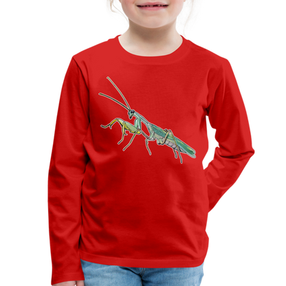 Kinder Longsleeve Sphodromantis lineola male - Rot